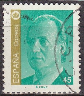 España 1993 3261 Sello º Rey D. Juan Carlos I 45p Michel3119 Scott2729 Timbre Espagne Spain Spagna